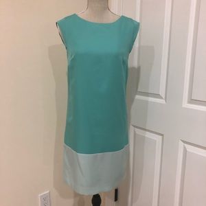 The Limited - Sleeveless Aqua Color-block XS Dress